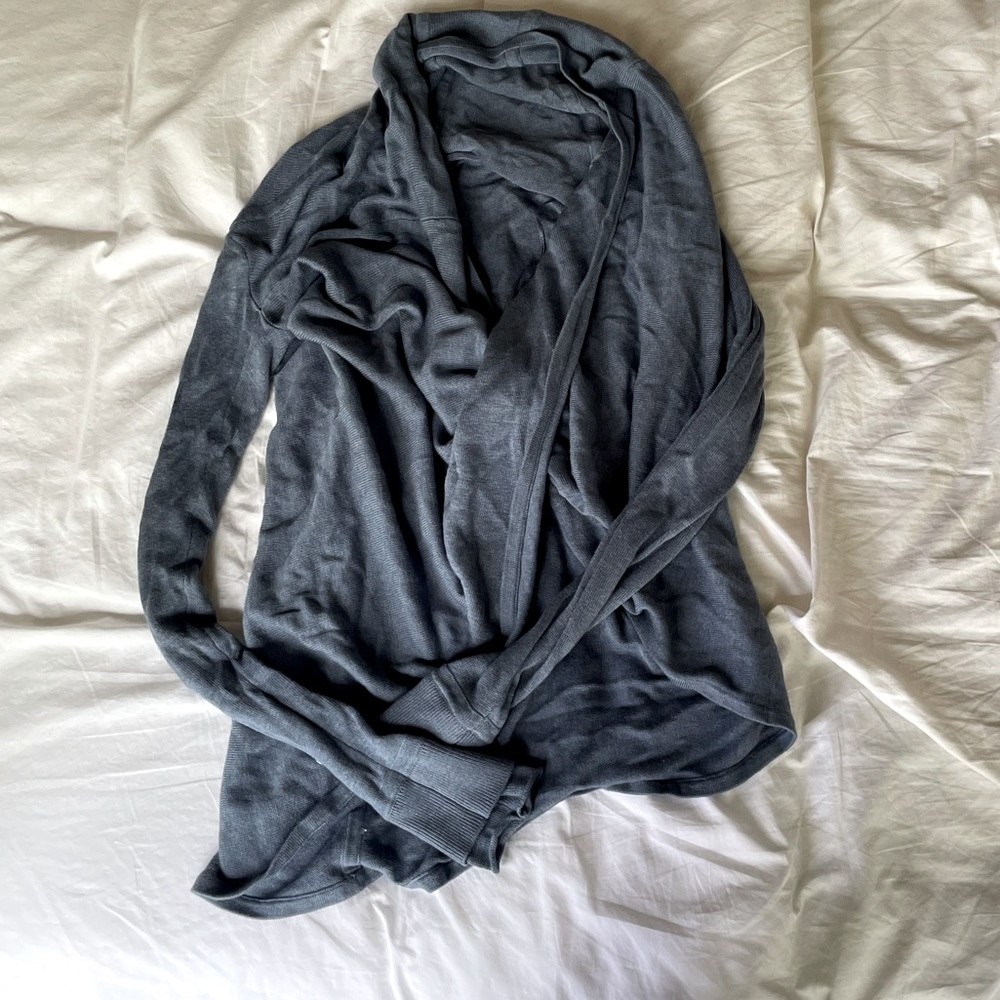 Blue Gray Abstract Sweater